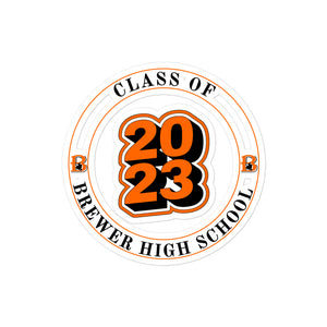 Class of 2023 Bubble-free Stickers