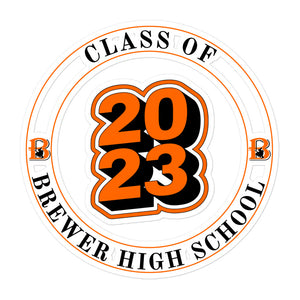 Class of 2023 Bubble-free Stickers
