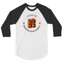 Load image into Gallery viewer, Class of 2023 BHS 3/4 Sleeve Raglan Shirt
