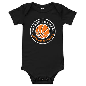 Basketball State Champs 2023 Baby Short Sleeve One Piece