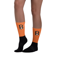 Load image into Gallery viewer, Brewer Witches Orange and Black Socks
