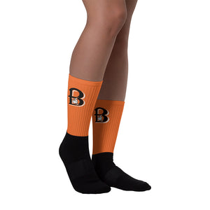 Brewer Witches Orange and Black Socks