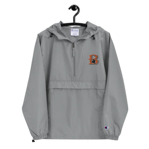 Gray Brewer Logo Embroidered Champion Packable Jacket