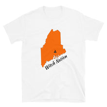 Load image into Gallery viewer, Brewer Witch Nation Orange State of Maine Short-Sleeve T-Shirt

