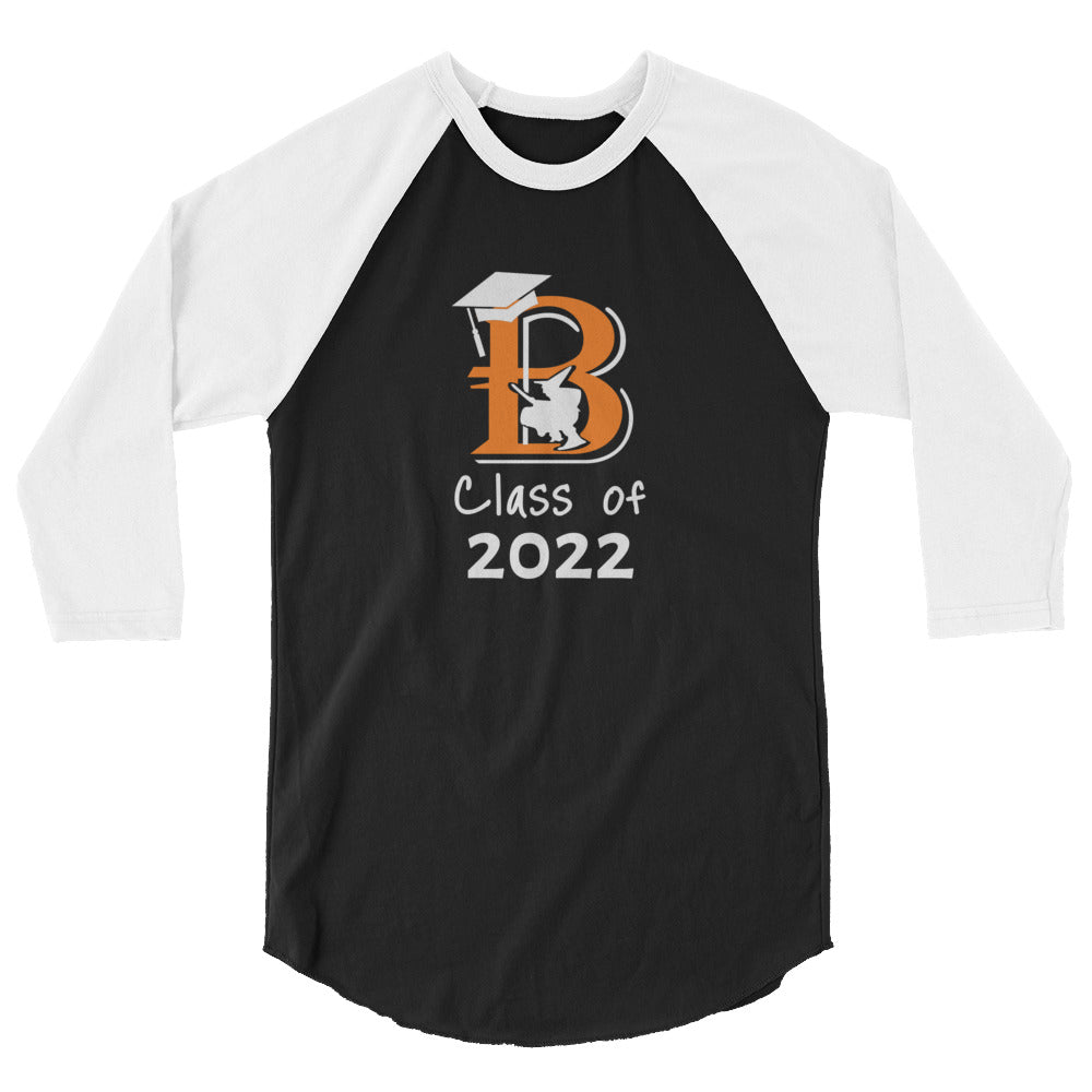 3/4 Sleeve Class of 2022 Raglan Shirt