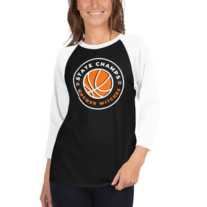 Basketball State Champs 2023 3/4 Sleeve Raglan Shirt