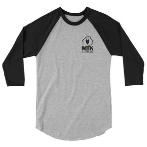 MTK 3/4 sleeve raglan shirt with upper chest logo