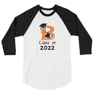 3/4 Sleeve Class of 2022 Raglan Shirt