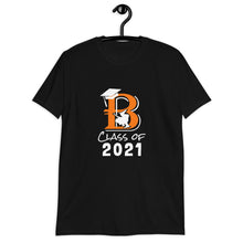 Load image into Gallery viewer, Class of 2021 Brewer Short-Sleeve T-Shirt w/ Senior 21 on back
