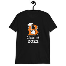 Load image into Gallery viewer, Class of 2022 Brewer Short-Sleeve T-Shirt w/ Senior 22 on back
