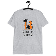 Load image into Gallery viewer, Class of 2022 Brewer Short-Sleeve T-Shirt w/ Senior 22 on back
