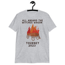 Load image into Gallery viewer, The Witches Wagon Tourney 2023 T-Shirt (Light Gray/White)

