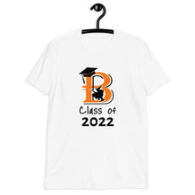 Load image into Gallery viewer, Class of 2022 Brewer Short-Sleeve T-Shirt w/ Senior 22 on back
