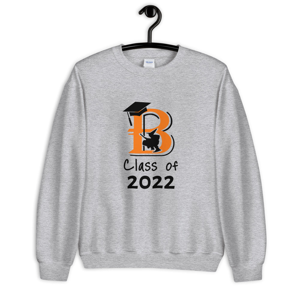 Class of 2022 Crewneck Sweatshirt w/ Senior 22 on Back