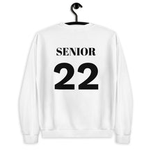 Load image into Gallery viewer, Class of 2022 Crewneck Sweatshirt w/ Senior 22 on Back
