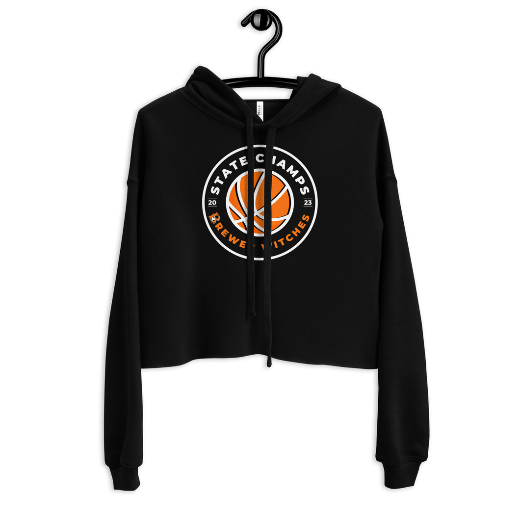 Basketball State Champs 2023 Cropped Hoodie