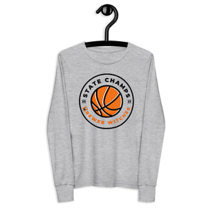 Basketball State Champs 2023 Youth Long Sleeve Tee